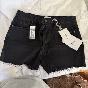 Frame Denim Women's Black Le Simone Jean Shorts